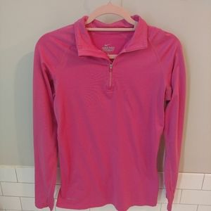 Nike Pro Combat Pink 1/4 Zip Up